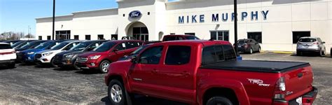 Mike murphy ford morton il - Morton, IL. Mike Murphy Ford. 565 West Jackson Street, Morton, IL 61550. 0 miles away. 1 (888) 247-7672. 0 miles away. Visit Dealer Website. Contact Dealer. Sales. Reviews. ... Mike Murphy Ford. 0.2 mi. away. Confirm Availability. Loading... Dealer Disclaimer. Price excludes taxes, license and title fees, and a documentary service fee.